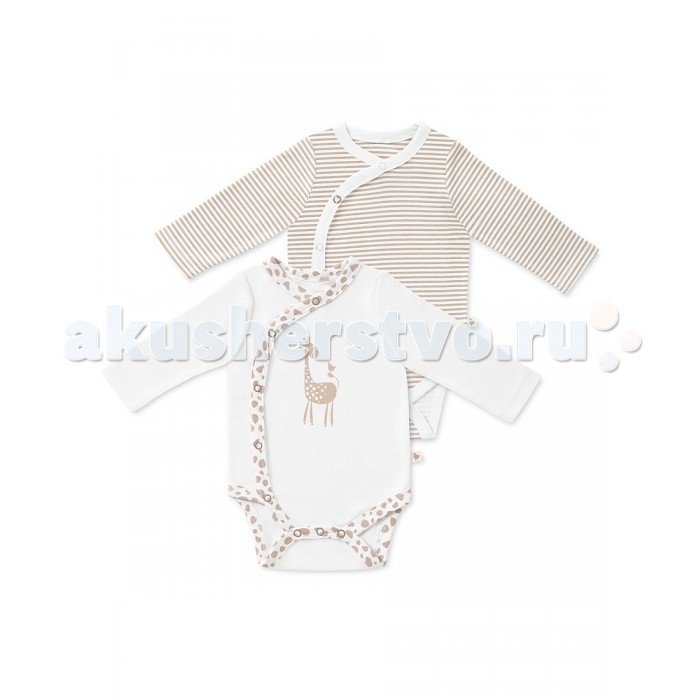 

HappyBabyDays Боди-кимоно длинный рукав Жирафенок Уго 2 шт., Боди-кимоно длинный рукав Жирафенок Уго 2 шт.