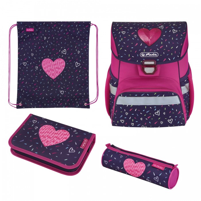 

Herlitz Ранец Loop Plus Tropical Heart с наполнением, Ранец Loop Plus Tropical Heart с наполнением
