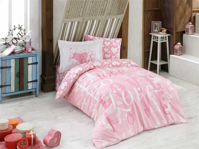 

Постельное белье Hobby Home Collection Love 1,5 спальное Евро (4 предмета), Love 1,5 спальное Евро (4 предмета)