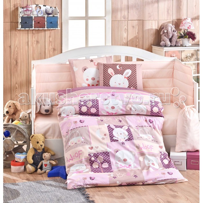 фото Комплект в кроватку hobby home collection с одеялом snoopy (10 предметов) 100х150 см