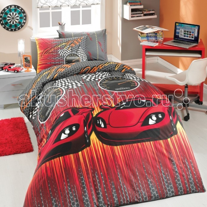 

Постельное белье Hobby Home Collection 1.5-спальное Speed 160x240 см ранфорс