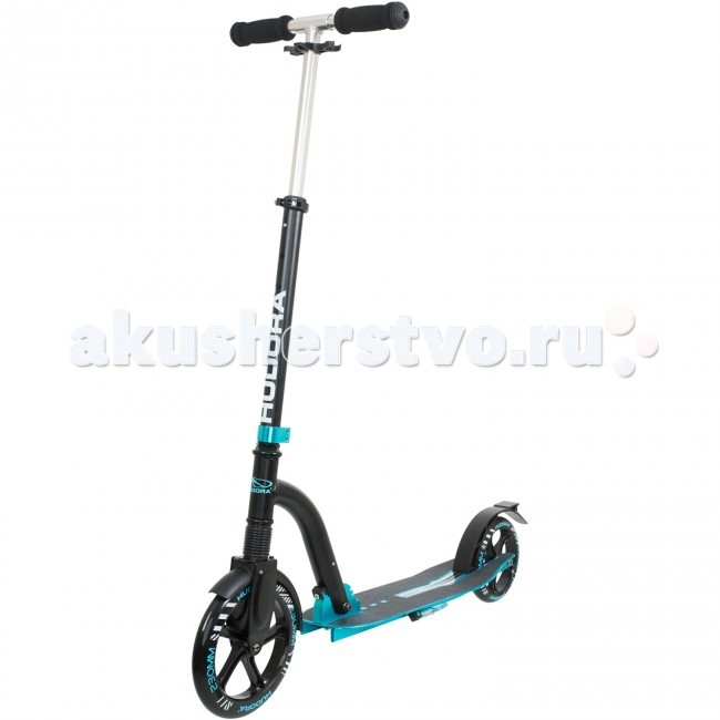 Двухколесный самокат Hudora Big Wheel Bold CushionBig Wheel Bold Cushion Двухколесный самокат Hudora Big Wheel Bold CushionBig Wheel Bold CushionСамокат Hudora Big Wheel Bold Cushion с большими возможностями. Особенности: Рама сделана из высококачественного алюминия серии 6000 (6061), что даёт прекрасную прочность конструкции. Имеются крылья над переднем и заднем колесом, что даёт возможность эксплуатации в ненастную погоду. Превосходный задний фрикционный тормоз - удобен и надёжен. Сверхмощный складной механизм позволяет сложить и разложить самокат без усилий. Анти-шок резиновые накладки удобны для ладоней рук. Регулируемый плечевой ремень позволяет без проблем перенести самокат в нужное Вам место. Для вашей безопасности установлены светоотражатели на руле и деке. Возрастная группа: от 6 лет Материал ручек: пенополиуретан Минимальная высота руля: 82,5 см Максимальная высота руля: 105 см Размер платформы для ноги (ДхШ): 58 х 15 см Длина в разложенном виде: 96 см Материал колес: PU (пенополиуретан) Диаметр переднего колеса: 230 мм Диаметр заднего колеса: 180 мм Подшипники: Abec - 7 Поднлжка<br>