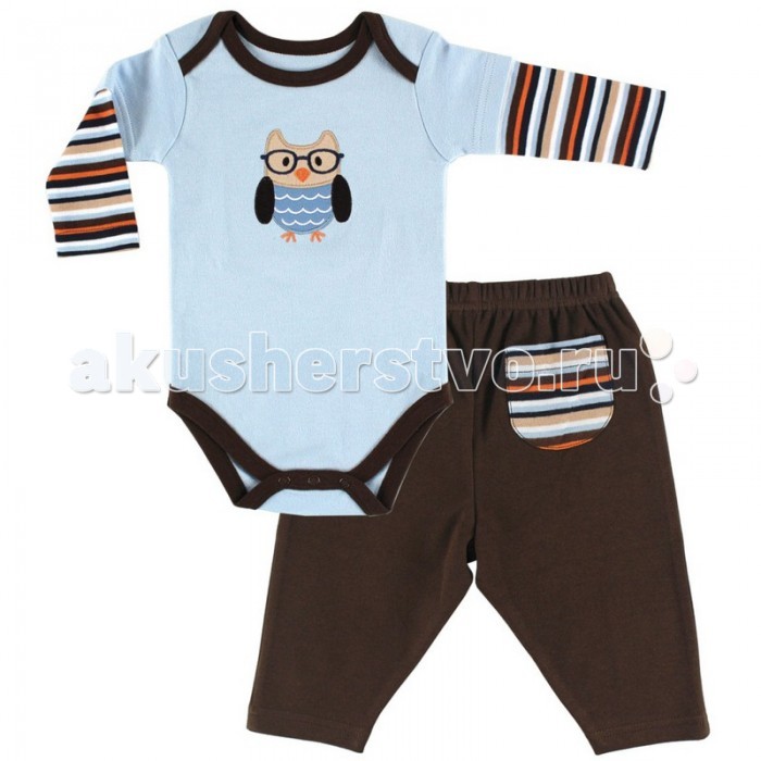 Hudson Baby Комплект Боди длинный рукав и штанишки Сова (2 предмета) 55030