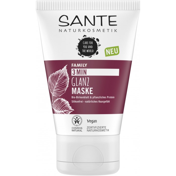 Sante Sante Экспресс-маска для блеска волос с био-берёзой и растительными протеинами