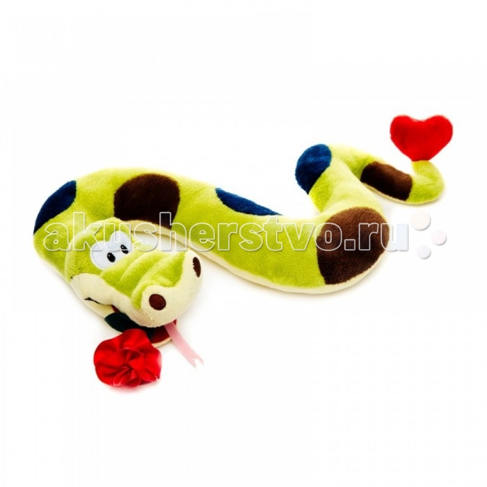 Мягкие игрушки Maxitoys Змей Вася с цветком 22 см мягкие игрушки maxitoys змей валентин 16 см
