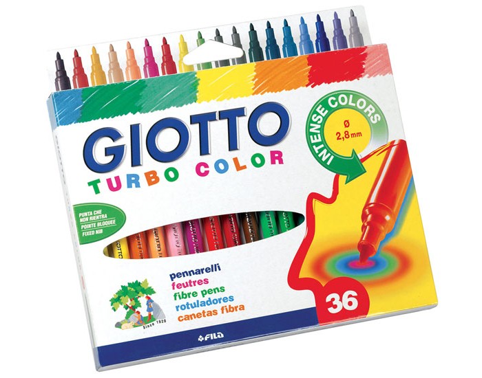 Фломастеры Giotto Turbo Colour 36 цветов 71600