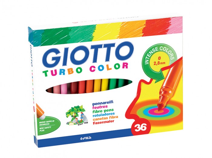 Фломастеры Giotto Turbo Colour 36 цветов 418000