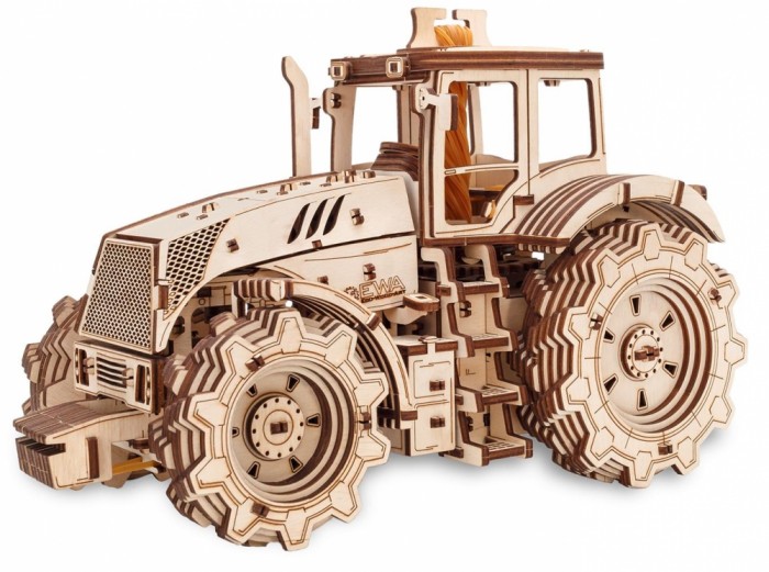 Конструктор Eco Wood Art деревянный 3D Ewa Трактор