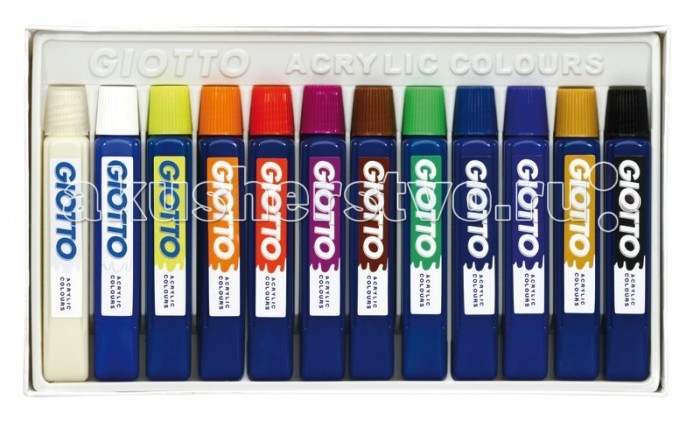 

Giotto Acrylic Paint Акриловые краски 12 цветов х 12 мл, Acrylic Paint Акриловые краски 12 цветов х 12 мл