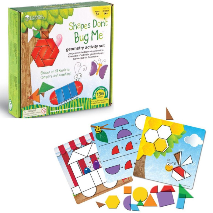 Купить Развивающие игрушки, Развивающая игрушка Learning Resources Игровой набор Фигуры умеют жужжать (156 элементов)