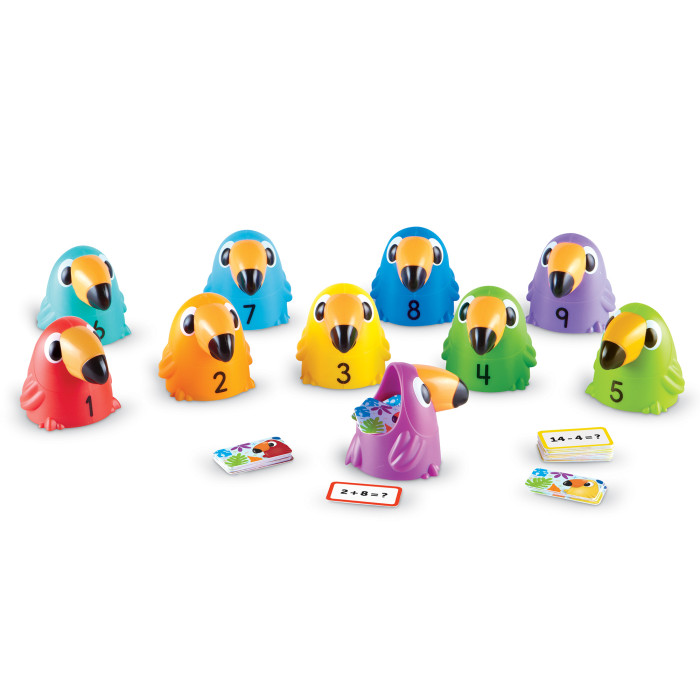 

Learning Resources Игровой набор Считаем с туканами (10 элементов с карточками), Игровой набор Считаем с туканами (10 элементов с карточками)