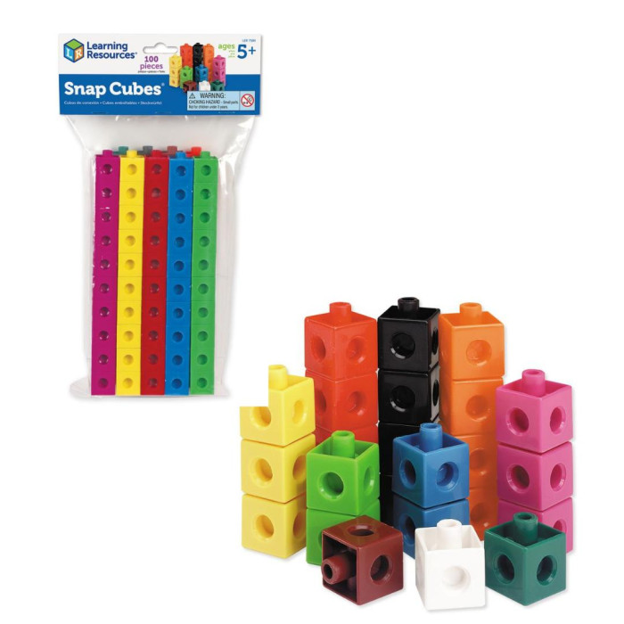 Конструкторы Learning Resources Игровой набор Соединяющиеся кубики (100 элементов)
