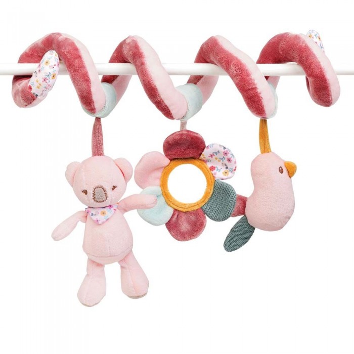 фото Подвесная игрушка nattou toy spiral iris & lali коала и собачка