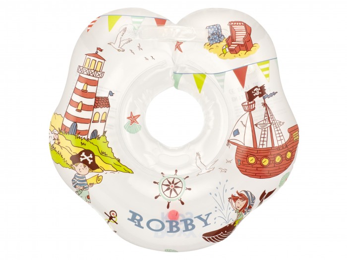 Круг для купания ROXY-KIDS 2 надувной на шею для малышей Robby