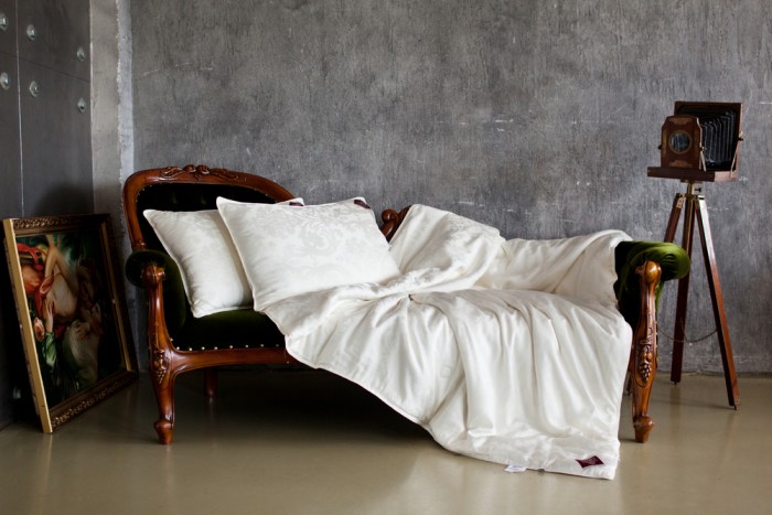 фото Одеяло german grass шелковое стеганое luxury silk легкое 200х200 см