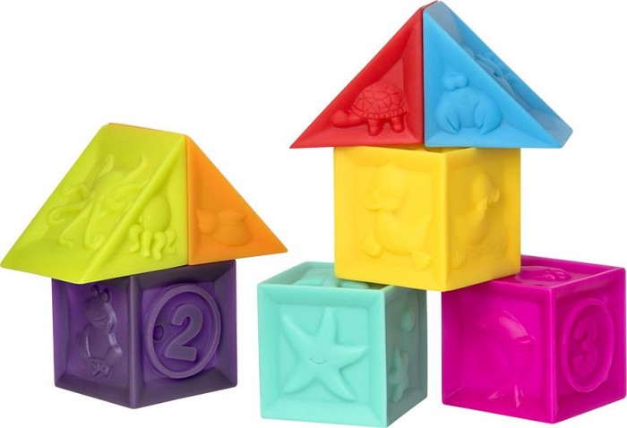фото Курносики набор игрушек для ванны кубики