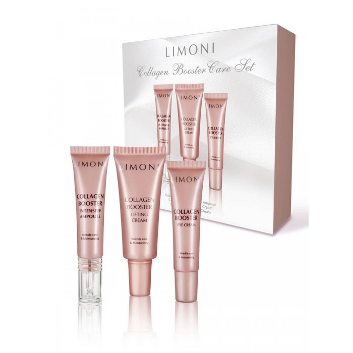 

Limoni Collagen Booster Care Set Набор Cream 25 мл + Eye Cream 15 мл + Ampoule 15 мл, Collagen Booster Care Set Набор Cream 25 мл + Eye Cream 15 мл + Ampoule 15 мл