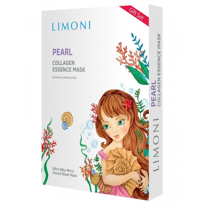 

Limoni Маска для лица с жемчужной пудрой и коллагеном Pearl Collagen Set 6 шт., Маска для лица с жемчужной пудрой и коллагеном Pearl Collagen Set 6 шт.