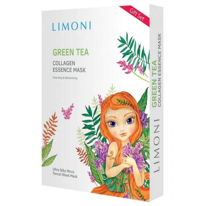 

Limoni Маска тонизирующая с зелёным чаем и коллагеном Green Tea Collagen Set 6 шт., Маска тонизирующая с зелёным чаем и коллагеном Green Tea Collagen Set 6 шт.