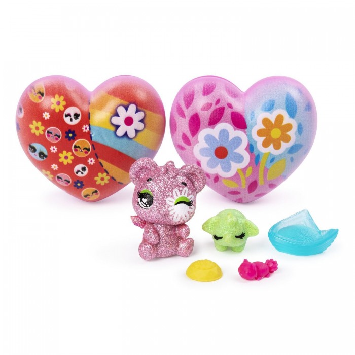 фото Hatchimals коллектаблс s7 фигурки в сердечке с питомцем 3 шт.