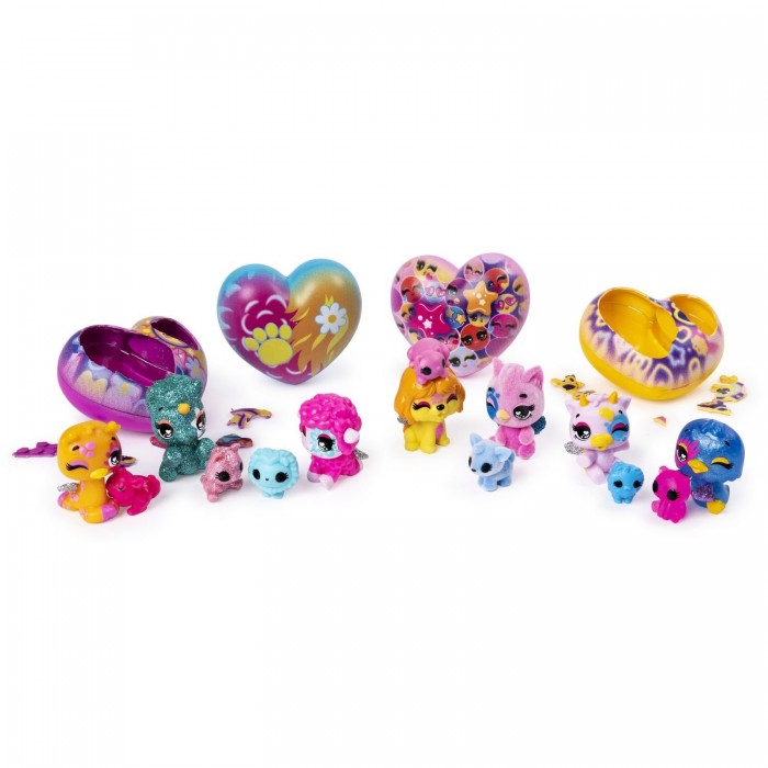 фото Hatchimals коллектаблс s7 фигурки в сердечке с питомцем 2 шт.