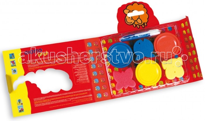 

Giotto Набор пальчиковых красок be-be Super Finger Colours для моделирования, Набор пальчиковых красок be-be Super Finger Colours для моделирования