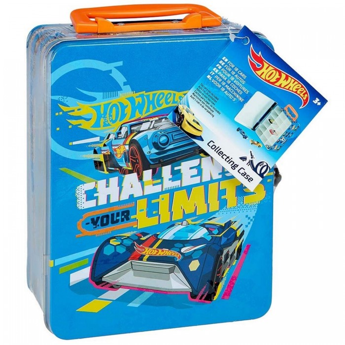 

Hot Wheels Металлический кейс для хранения 18 машинок, Металлический кейс для хранения 18 машинок