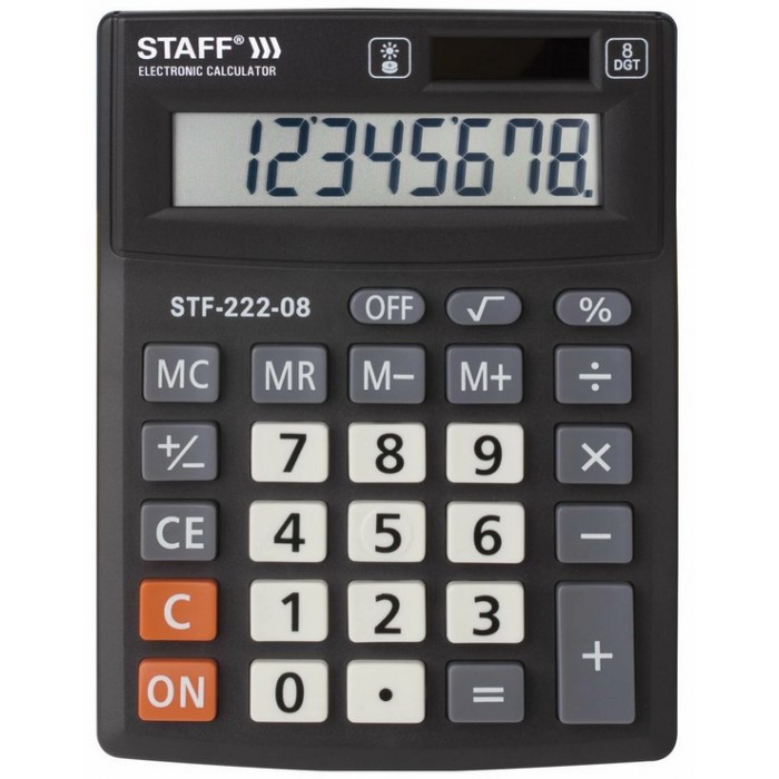 Staff Калькулятор настольный компактный Plus STF-222 8 разрядов 250418 - фото 1