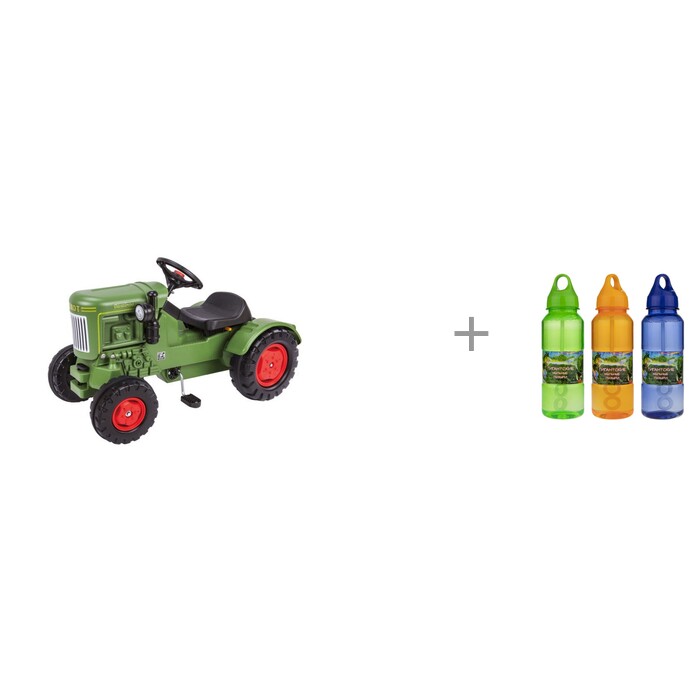 BIG Детский педальный трактор Fendt и 1 Toy Мы-шарики Гигантские мыльные пузыри 1034696