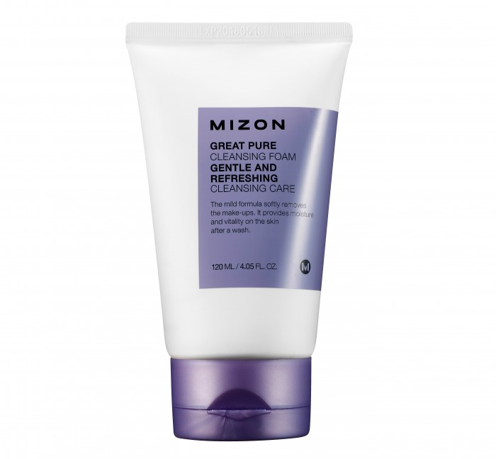 фото Mizon great pure cleansing foam очищающая пенка для лица 120 мл