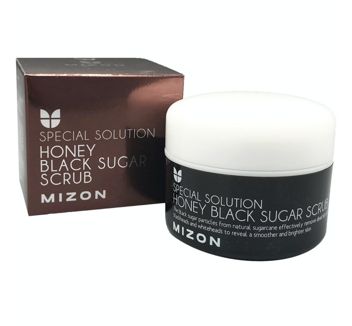 фото Mizon honey black sugar скраб с черным сахаром 80 мл