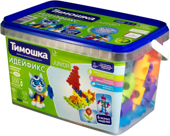 

Конструктор Тимошка Идейфикс (100 деталей), Идейфикс (100 деталей)