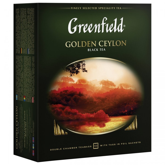 Greenfield Чай Golden Ceylon 100 пакетиков