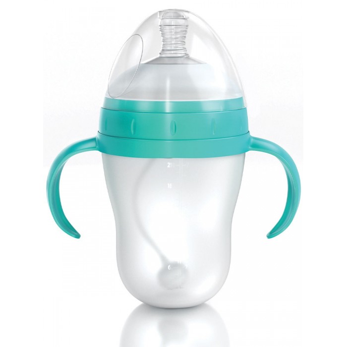 фото Бутылочка kunder силиконовая антиколиковая соска для новорожденных 240 мл