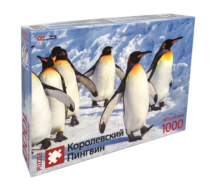 АльфаТойс Пазлы Императорский пингвин (1000 элементов)