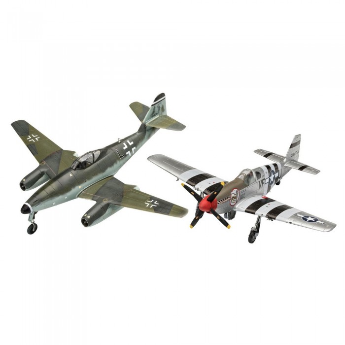 

Revell Набор сборных моделей истребитель Me262 и истребитель P-51B, Набор сборных моделей истребитель Me262 и истребитель P-51B