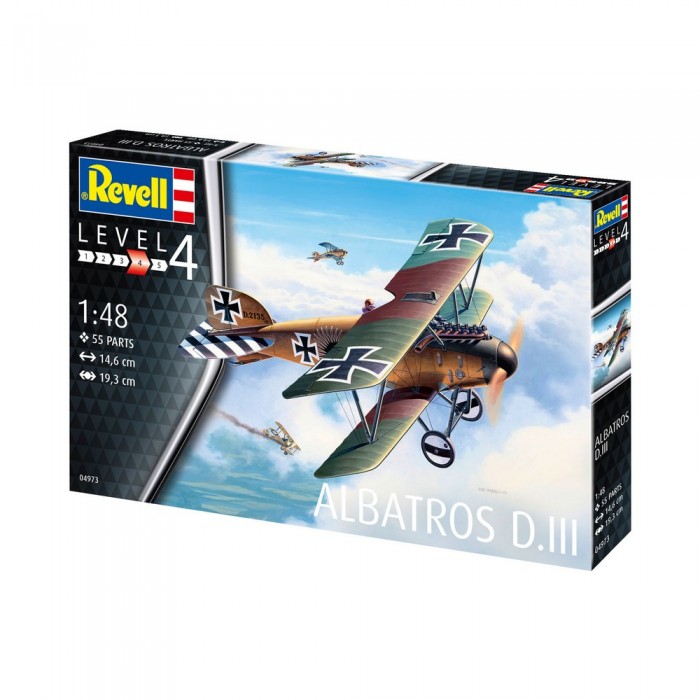 

Revell Сборная модель истребитель-биплан Альбатрос D.III, Сборная модель истребитель-биплан Альбатрос D.III