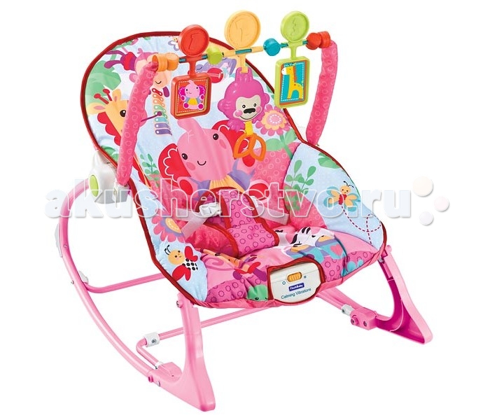 FitchBaby Кресло-качалка с игрушками и вибрацией Infant-To-Toddler Rocker 8617Кресло-качалка с игрушками и вибрацией Infant-To-Toddler Rocker 8617 FitchBaby Кресло-качалка с игрушками и вибрацией Infant-To-Toddler Rocker 8617Кресло-качалка с игрушками и вибрацией Infant-To-Toddler Rocker 8617Fitch Baby Кресло-качалка с игрушками и вибрацией Infant-To-Toddler Rocker 8617 Это удобное кресло-качалка подойдёт как для сна, так и для игр. Оно абсолютно безопасно и просто в использовании. Комфортная ортопедическая спинка, позволяющая находиться в правильном положении. Массажный (вибро) режим обеспечит малышу спокойный и сладкий сон. Чехол кресла-качалки без труда снимается и стирается, что позволяет поддерживать гигиену на необходимом уровне. Существует два положения: лёжа и полусидя. Второй вариант особенно подойдёт для игр с подвесными игрушками, среди которых есть и музыкальная, которую легко будет запустить даже малышу – достаточно просто за неё потянуть. При желании их можно снять вместе с дугой. Для работы блока вибрации требуется одна батарейка типа D (LR20), а для музыкальной игрушки необходимо две батарейки LR44. Батарейки в комплект поставки НЕ входят. Особенности: Блок вибрации - поможет расслабиться и заснуть Трехточечные ремни безопасности - помогут избежать неприятностей Съемная дуга с тремя игрушками, одна из которых - музыкальная По мере роста малыша шезлонг можно трансформировать в кресло-качалку. Для этого достаточно убрать фиксаторы на ножках Возможность фиксации режима качалки Максимальный вес 18 кг. Вес с упаковкой: 3.570 кг Габариты: 54x41x9 cm Объем: 0.020 куб.м. Для работы блока вибрации требуется одна батарейка типа D (LR20), а для музыкальной игрушки необходимо две батарейки LR44. (Батарейки в комплект поставки Не входят)<br>