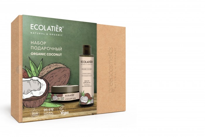 Органик подарочные наборы. Ecolatier подарочный набор Organic Coconut. Ecolatier косметика подарочный набор. Подарочный набор ecolatier natural Organic. Набор ecolatier с кокосом.