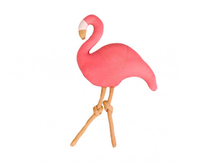 фото Bizzi growin подушка flora flamingo фигурная