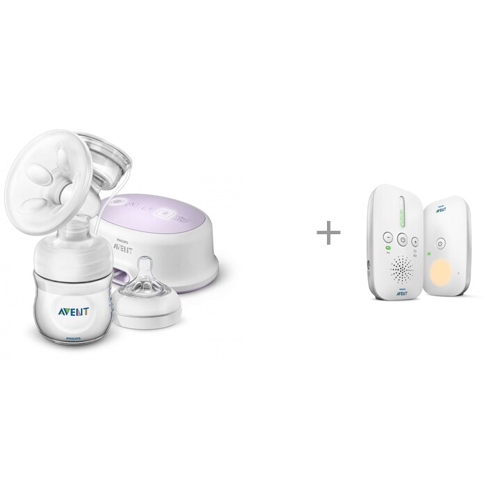 фото Philips avent молокоотсос электронный ultra comfort scf332/31 и цифровая радионяня с технологией dect