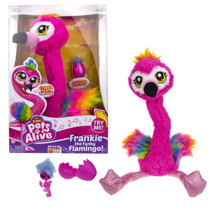 Купить Интерактивные игрушки, Интерактивная игрушка Zuru PetsAlive Фламинго Фрэнки