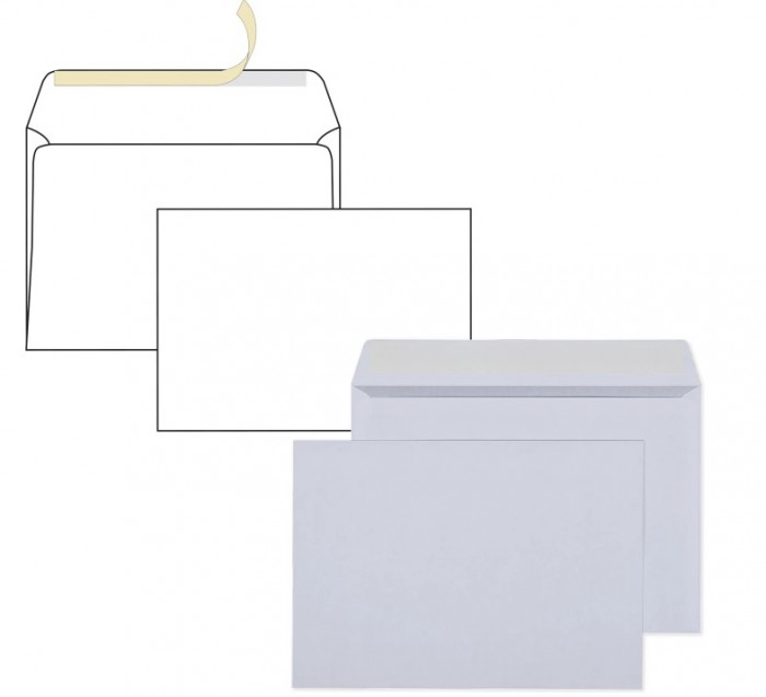 Курт Конверты С5 STRIP 80 г/м2 162х229 мм 1000 шт.