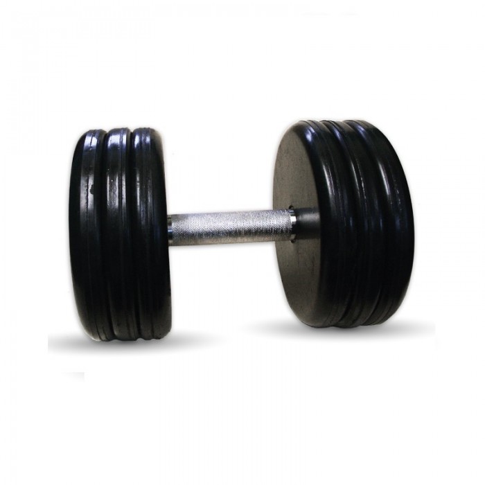 фото Mb barbell гантель классик с вращающейся ручкой 31 кг