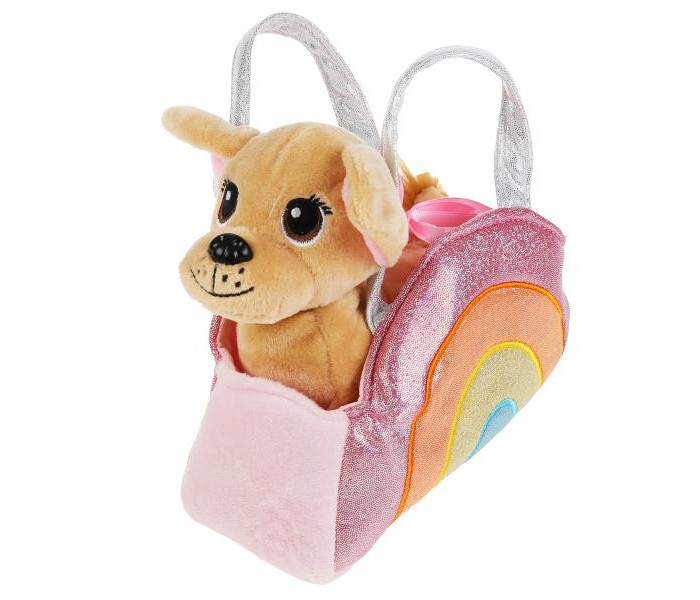 Фото - Мягкие игрушки Мой питомец Собачка в радужной сумочке 15 см мягкие игрушки мой питомец сумочка в виде единорога 18 см