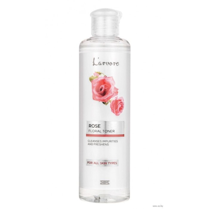 фото L’arvore освежающий тонер с экстрактом розы rose floral toner