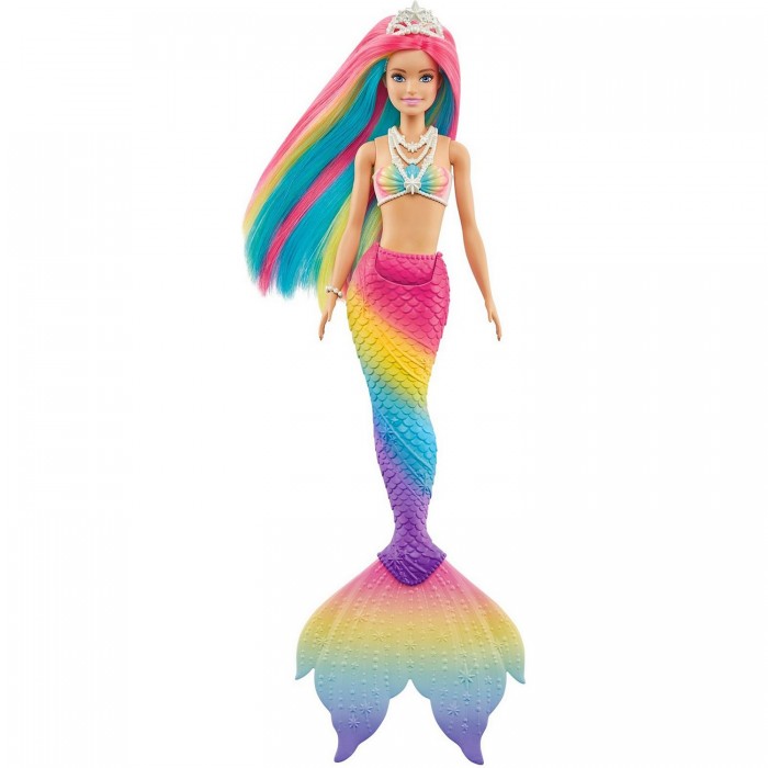 

Barbie Кукла русалочка меняющая цвет с разноцветными волосами, Кукла русалочка меняющая цвет с разноцветными волосами