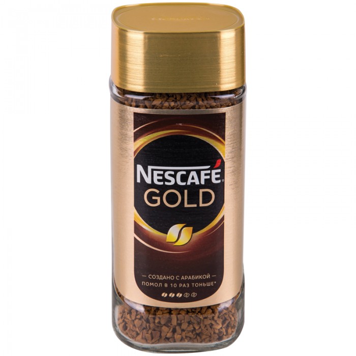 Nescafe Кофе растворимый с молотым Gold тонкий помол в банке 95 г