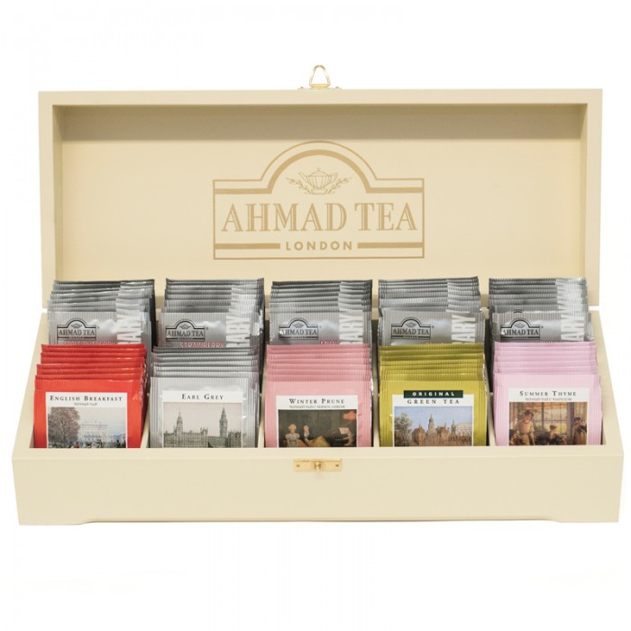 Чай Ahmad Tea Подарочный набор чая Коллекция в деревянной шкатулке 100 пак. чай imperial tea collection ассорти в деревянной шкатулке 10 видов 250 сашетов