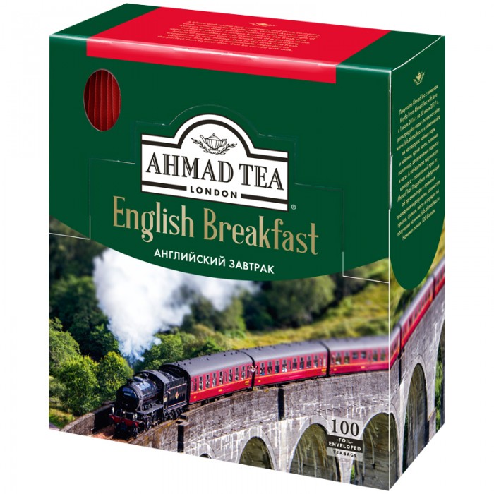 Ahmad Tea Чай черный Английский завтрак 100 пак. 600i-08 - фото 1
